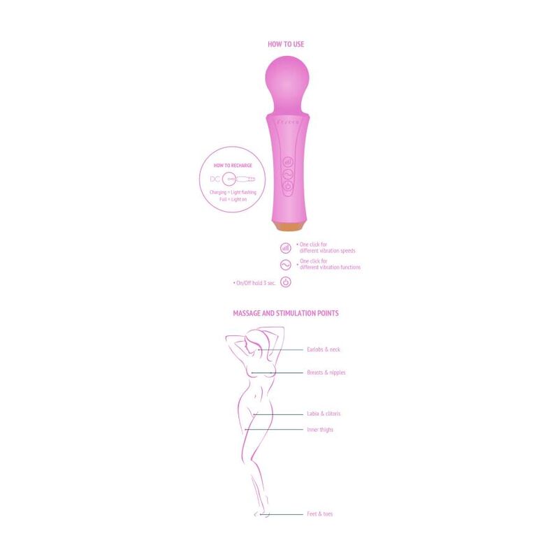 Xocoon-Bagheta Personală Fucsia-Silicon, 10 Trepte, Reincarcabil 4 img 140945 579c35ff6b3ad5c24d6147812ac73076 1