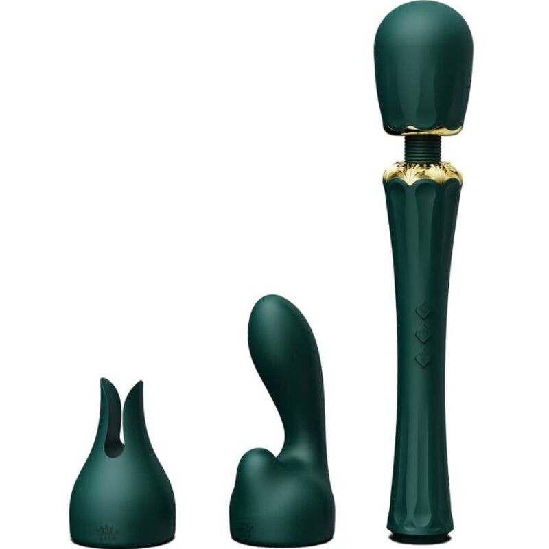 Zalo-Kyro Baghetă Masaj Verde-Silicon, 5 Trepte, Reincarcabil, USB 1 img 141016 8e11cb2fa665d5f77d130f37c4e93b6e 1