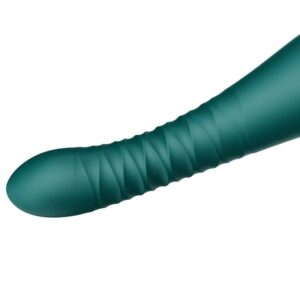 Zalo-King Thruster Verde-Silicon, 3 Trepte, Reincarcabil - imagine 7