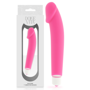 Dolce Vita-Vibrator Realistic Roz din Silicon-7 Trepte, Waterproof 8 Dolce Vita-Vibrator Realistic Roz din Silicon-7 Trepte, Waterproof - imagine 4