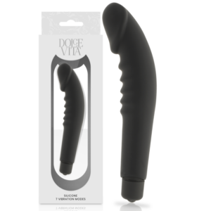 Dolce Vita-Plăcere Realistă Vibrator din Silicon Negru-7 Trepte 8 Dolce Vita-Plăcere Realistă Vibrator din Silicon Negru-7 Trepte - imagine 4
