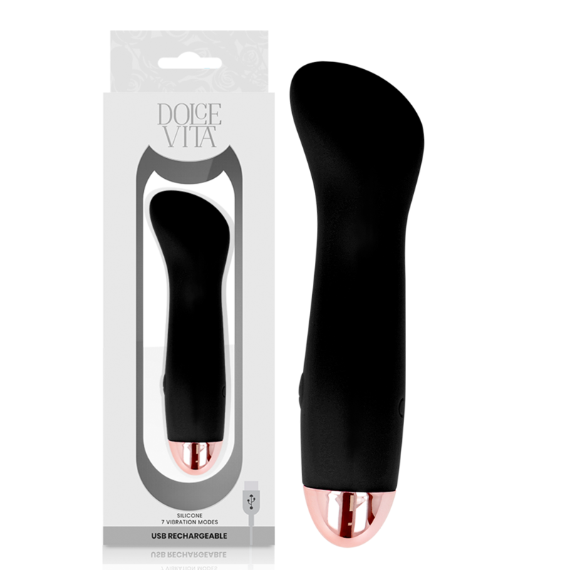 Dolce Vita-One Vibrator Reîncărcabil Negru, 7 Viteze-Silicon, 7 5 img 141844 02416dca059acabfffa73d982e51f7ce 1