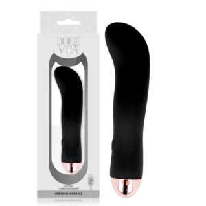 Dolce Vita-Vibrator Reîncărcabil Two Negru 7 Viteze-Silicon, 7 - imagine 5
