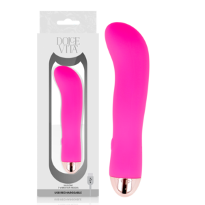 Dolce Vita-Vibrator Reîncărcabil Two Pink 7 Viteze-Silicon, 7 - imagine 5