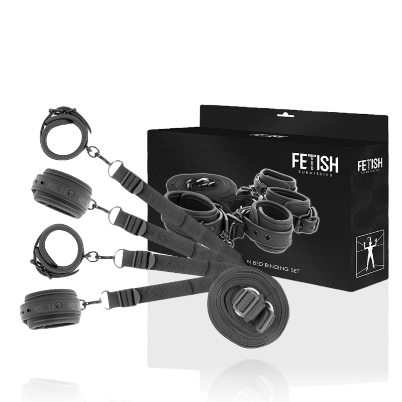 Fetish Submissive Bondage-Set de Cătușe și Curele cu Căptușeală 2 img 142710 61071bc2c5dad7d90547d5367be92b44 1