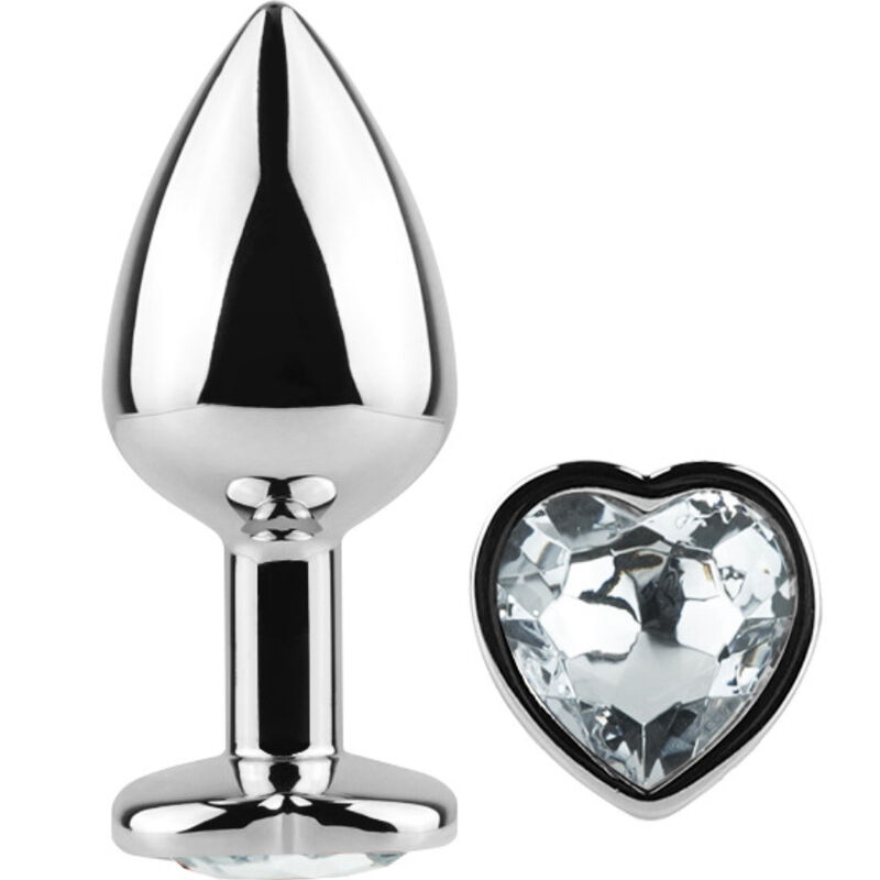 Secretplay Toys-Plug Anal Metalic Corazón Transparent, Mărime S 1 img 142809 e22471d7799c573d9d4ffc84cdb6c912 1