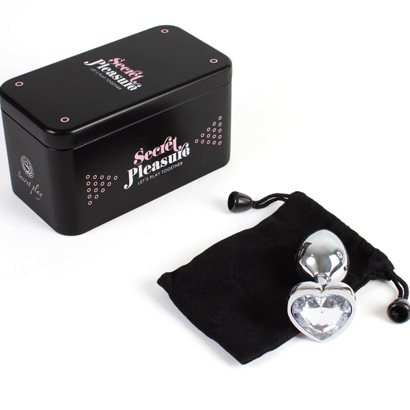 Secretplay Toys-Plug Anal Metalic Corazón Transparent, Mărime S 4 img 142810 854f6204ae0810523d00bd8b611523ee 1