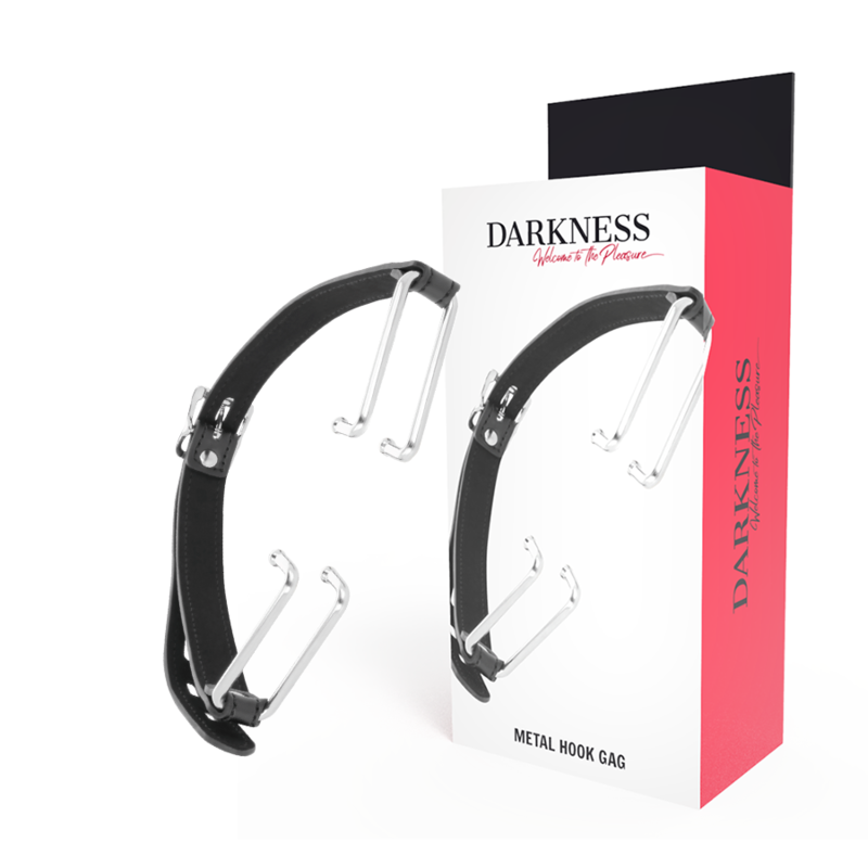Darkness Bondage-Gag cu Cârlig Negru-Piele Ecologica, Waterproof 1 img 142872 bc51e541f13e0fd559f01a1d46b422e4 1