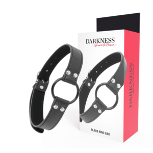 Darkness Bondage-Gag cu Inel Diametru 3.6 cm-Piele Ecologica 6 Darkness Bondage-Gag cu Inel Diametru 3.6 cm-Piele Ecologica - imagine 1
