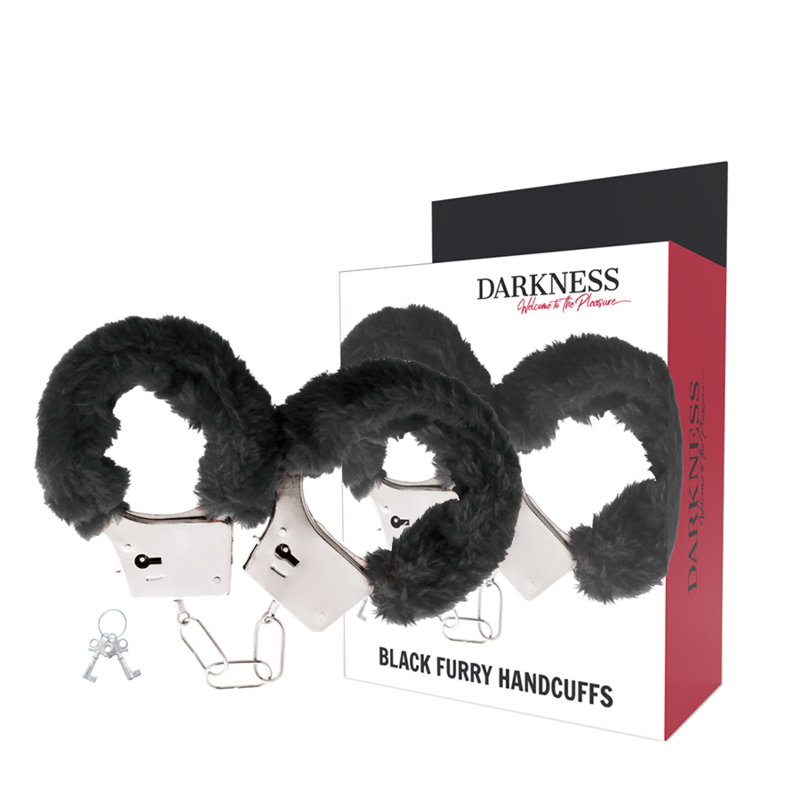 Darkness Bondage-Cătușe Metalice Căptușite Negre 1 img 142877 e1995d66837d924880651169ba98e460 1