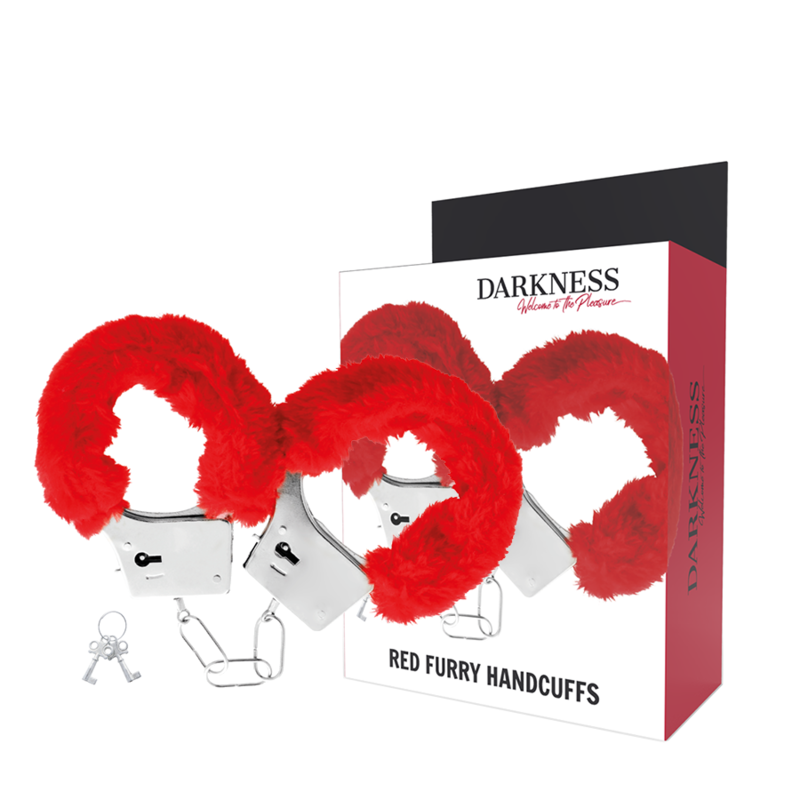 Darkness Bondage-Cătușe Metalice Căptușite Roșii 1 img 142878 da9f61108f9cbd64038f32f0b1846ebd 1