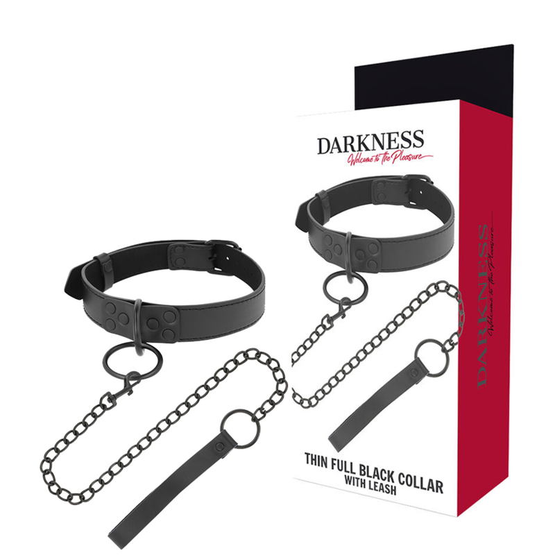 Darkness Bondage-Colier Negru cu Lanț-Metal 1 img 142896 023382409afe44554057998c948b83a9 1