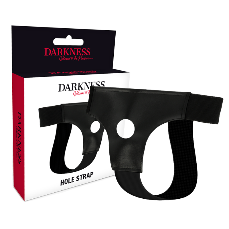 Darkness Sensations-Ham pentru Dildo cu Orificiu One Size-Piele 1 Darkness Sensations-Ham pentru Dildo cu Orificiu One Size-Piele · Strapon & Harness