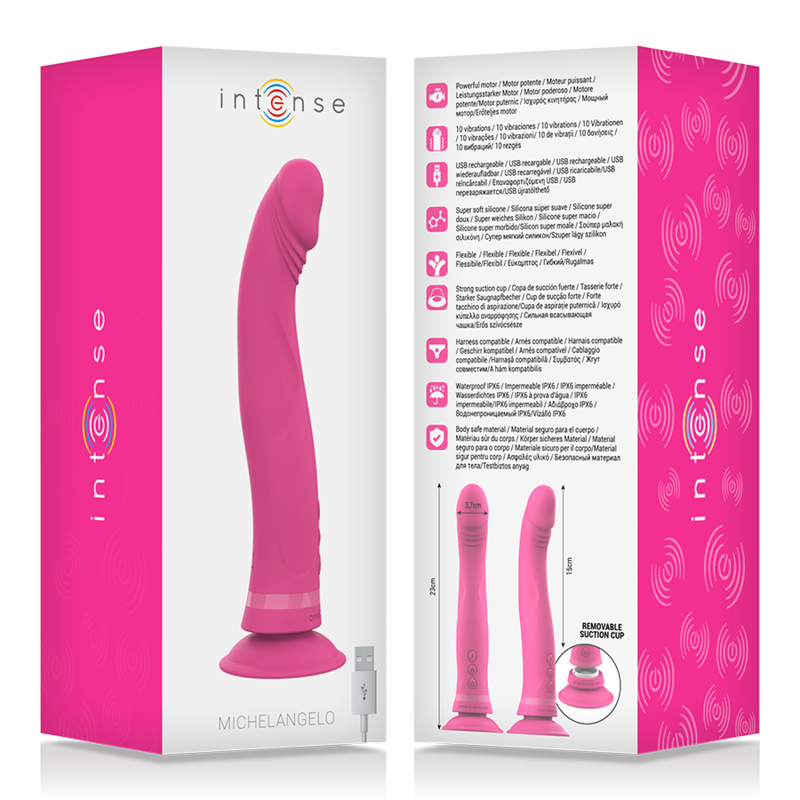 Intense High Tech-Michelangelo Dildo Vibrator Silicon Roz-10 5 img 143163 b9d6231aeeee7ab61a49385cdbe587b4 1