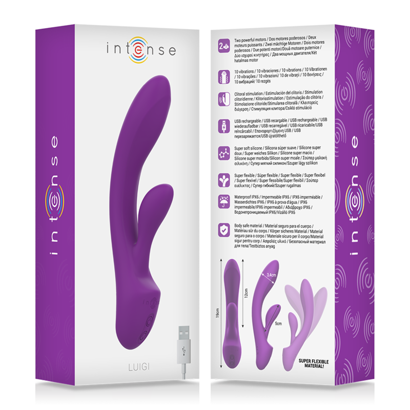 Intense High Tech-Luigi Vibrator Rabbit Siliconă Lichidă Mov-10 2 img 143212 bb7ee28609bcd4a0653627ff95d030bc 1