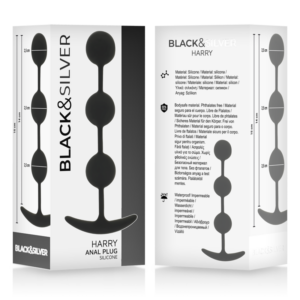 Black&silver-Harry Rosario Anal 3 Sfere Silicon 14 cm 9 Black&silver-Harry Rosario Anal 3 Sfere Silicon 14 cm — BLACK&SILVER · Jucarii Anale (imaginea 4)