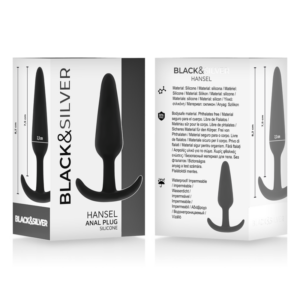 Black&silver-Hansel Plug Anal Siliconă cu Mâner Mic-Waterproof 10 Black&silver-Hansel Plug Anal Siliconă cu Mâner Mic-Waterproof - imagine 5