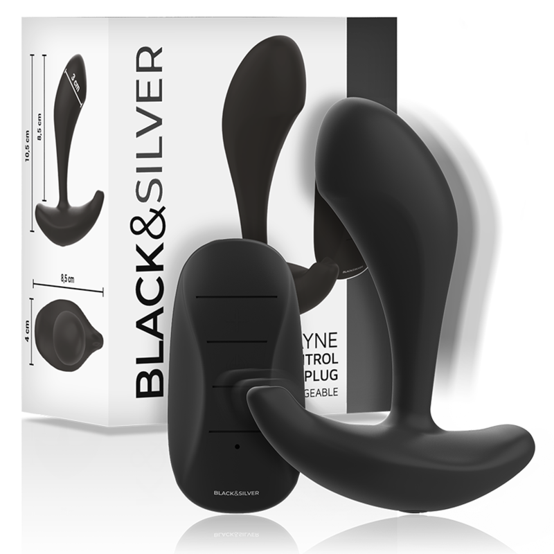 Black&silver-Dwayne Plug Anal din Silicon cu Telecomandă 6 img 143314 2bc898ecbbd15bcf111655dc8df06924 1