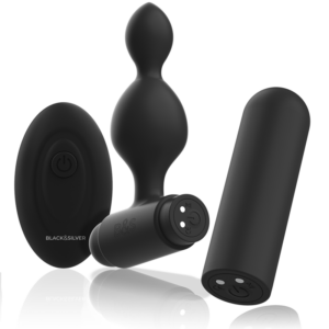 Black&silver-Tucker Mic Plug Anal din Silicon cu Telecomandă-10 11 Black&silver-Tucker Mic Plug Anal din Silicon cu Telecomandă-10 - imagine 5