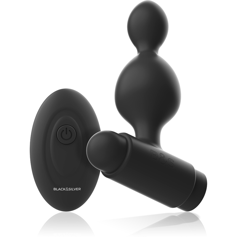Black&silver-Tucker Mic Plug Anal din Silicon cu Telecomandă-10 1 img 143324 2047e82b9ea2a758605d65dc03c86958 1