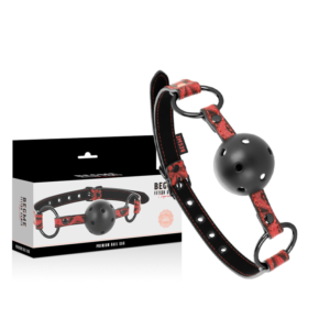 Begme Red Edition-Red Edition Gag din Piele Vegană 8 Begme Red Edition-Red Edition Gag din Piele Vegană - imagine 3
