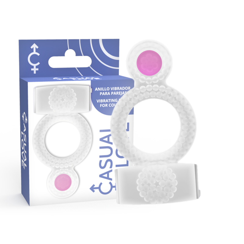 Casual Love-Inel Vibrator Dublu pentru Plăcere, Transparent-TPR 4 img 143469 ff61e491354b7ab044bfdb91563a69c1 1