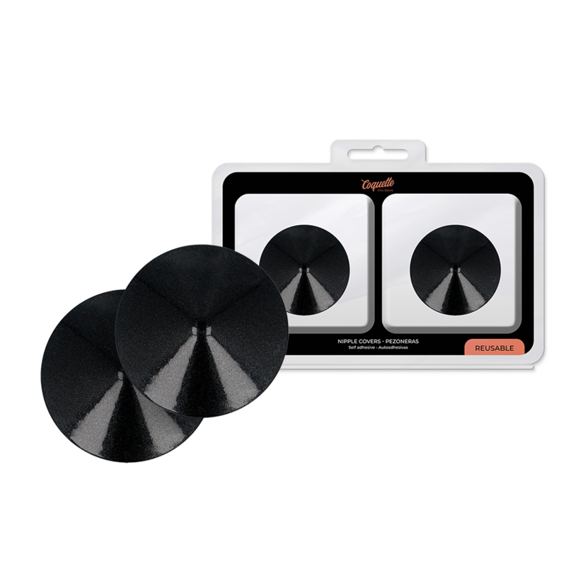 Coquette Accessories-Protecții pentru Sfârcuri Cercuri Negre-Metal