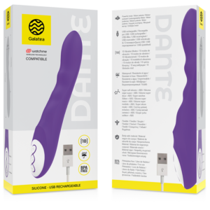 Galatea-Dante Purple Vibrator + Watchme Remote Control-Silicon - imagine 3