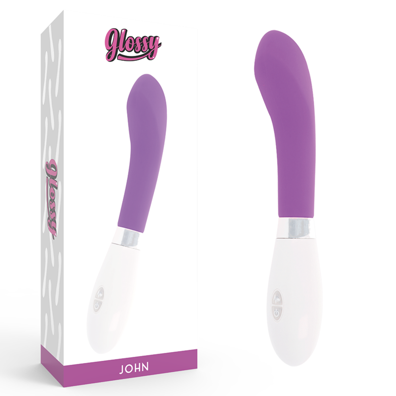Glossy-John Vibrator Purple-Silicon, 10 Trepte, Waterproof 1 img 143519 3889c06d05af0a73a17794673ce145fa 1