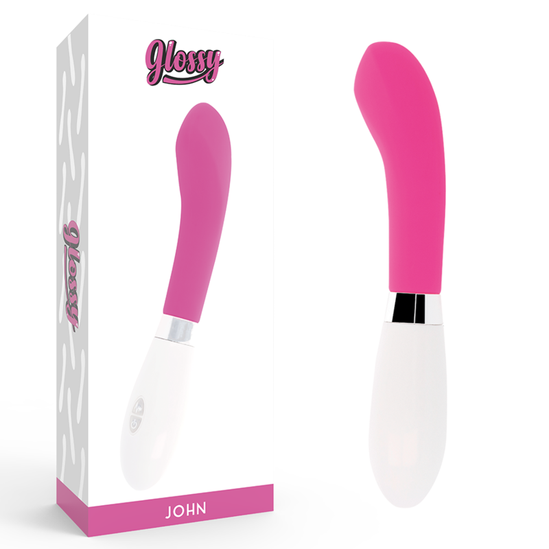 Glossy-John Vibrator Roz-Silicon, 10 Trepte, Waterproof 1 img 143520 e035d1a526a860e91fcbfa9967ce5586 1