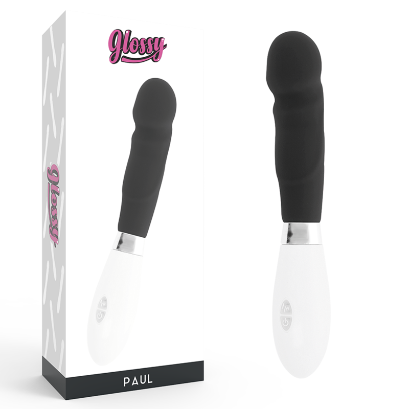 Glossy-Paul Vibrator Black-Silicon, 10 Trepte, Waterproof 1 img 143523 fdb661b8d5d638b57af51eb37264aca3 1