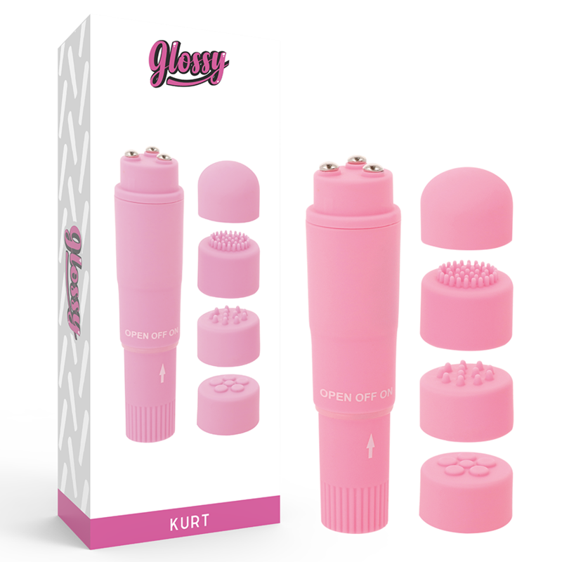 Glossy-Kurt Masajer de Buzunar Roz-ABS, Waterproof 1 Glossy-Kurt Masajer de Buzunar Roz-ABS, Waterproof · Vibratoare