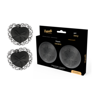 Coquette Accessories-Acoperitoare pentru Sfarcuri Dantelă Negru - imagine 1