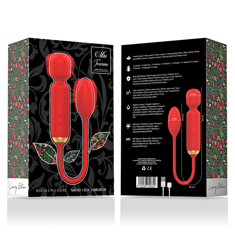 Mia-Toscana Double Pleasure Wand + Ou Vibrator-Silicon · Vibratoare (imaginea 6)