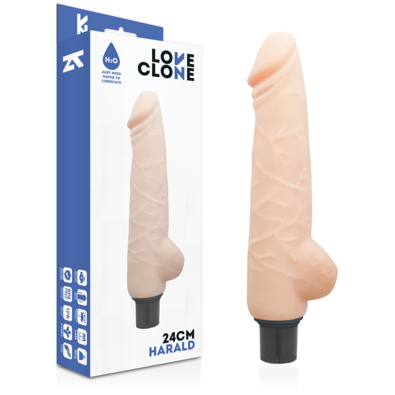 Loveclone-Harald Auto-lubrifiere Vibrator 24 Cm -o- 4 Cm-TPR 1 img 143675 eaf8ed76c5eb41ef1714d9d000c8662e 1