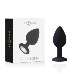 Intense Anal Toys-Shelki M Plug Anal Negru-Silicon, Waterproof - imagine 4