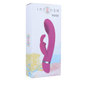 Intense High Tech-Susy Oscilant Rabbit Vibrator din Silicon - imagine 4