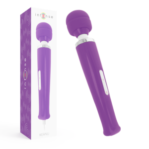 Intense High Tech-Keanu Wand Masajer Liliac-Silicon, 7 Trepte 6 Intense High Tech-Keanu Wand Masajer Liliac-Silicon, 7 Trepte - imagine 1
