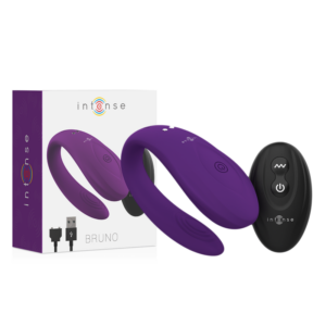 Intense Remote Control-Bruno Partner Dublă Plăcere Lila-Silicon - imagine 3
