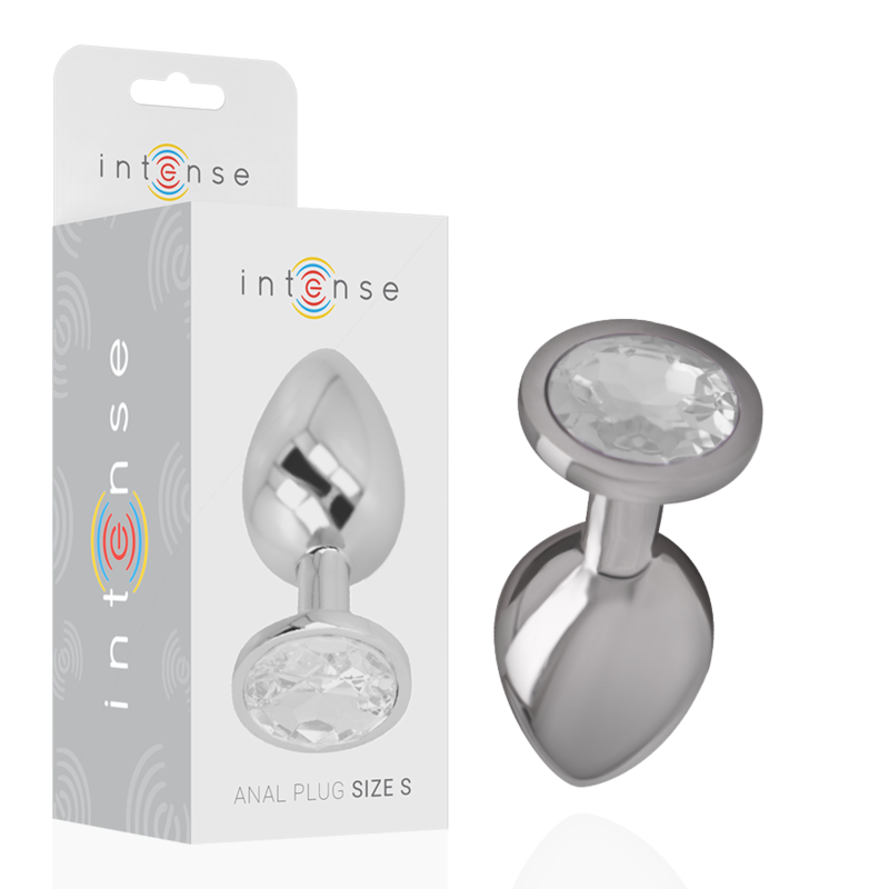 Intense Anal Toys-Plug Anal Metalic din Aluminiu cu Cristal-Argintiu, Mărime S 1 img 144345 990aa561c2a50ebbb7bd05ce0eec1431 1