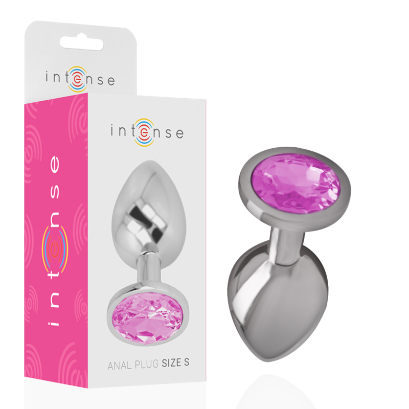 Intense Anal Toys-Plug Anal Metalic din Aluminiu cu Cristal Roz-Mărime S 1 img 144351 e64469443dd160e5393c147608af7df1 1