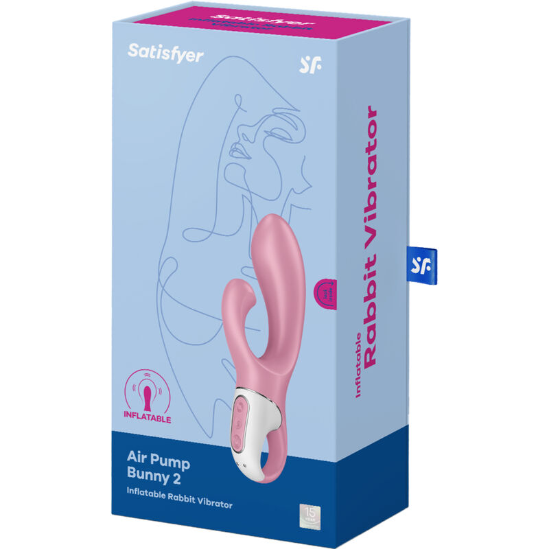 Satisfyer Vibrator-Satisfyer Air Pump Bunny 2 Roz-Silicon, 12 5 img 144703 a1bc6cdb75f6792c4bd939f372f085a3 1