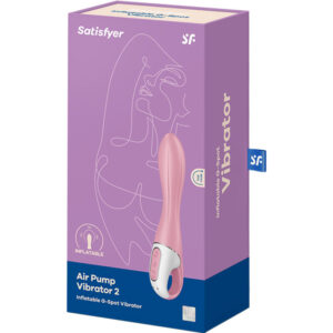Satisfyer-Air Pump Vibrator 2 Roz-Silicon, 12 Trepte - imagine 6
