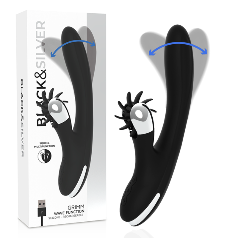 Black&silver-Bunny Grimm Wave Function-Silicon, 7 Trepte — BLACK&SILVER · Vibratoare (imaginea 9)