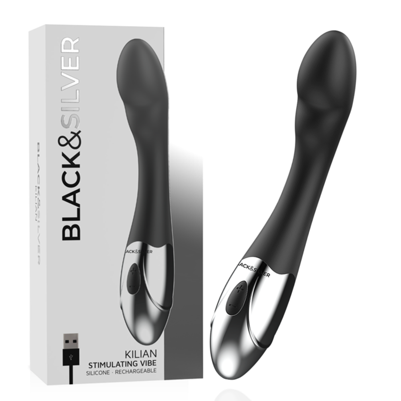 Black&silver-Kilian Vibrator Stimulant-Silicon, 10 Trepte 1 img 144833 9dc02be1f9bd646763a76a4987d0d00b 1