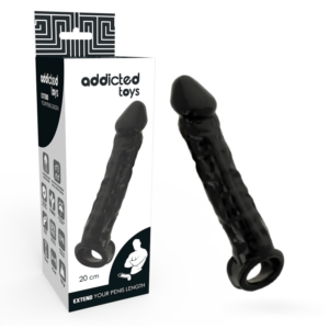 Addicted Toys-Extensie Peniană Neagră-TPE 12 Addicted Toys-Extensie Peniană Neagră-TPE · Inele & Mansoane Penis (imaginea 5)