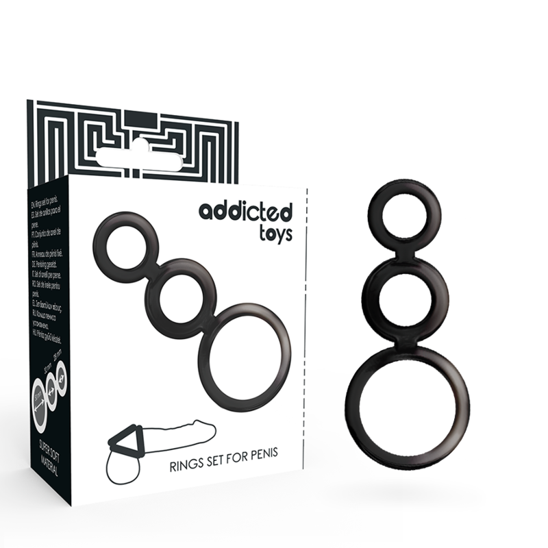 Addicted Toys - Set de Inele pentru Penis - Smoked 5 img 144874 0b6ae344feeee47f12088a763932b5a8 1