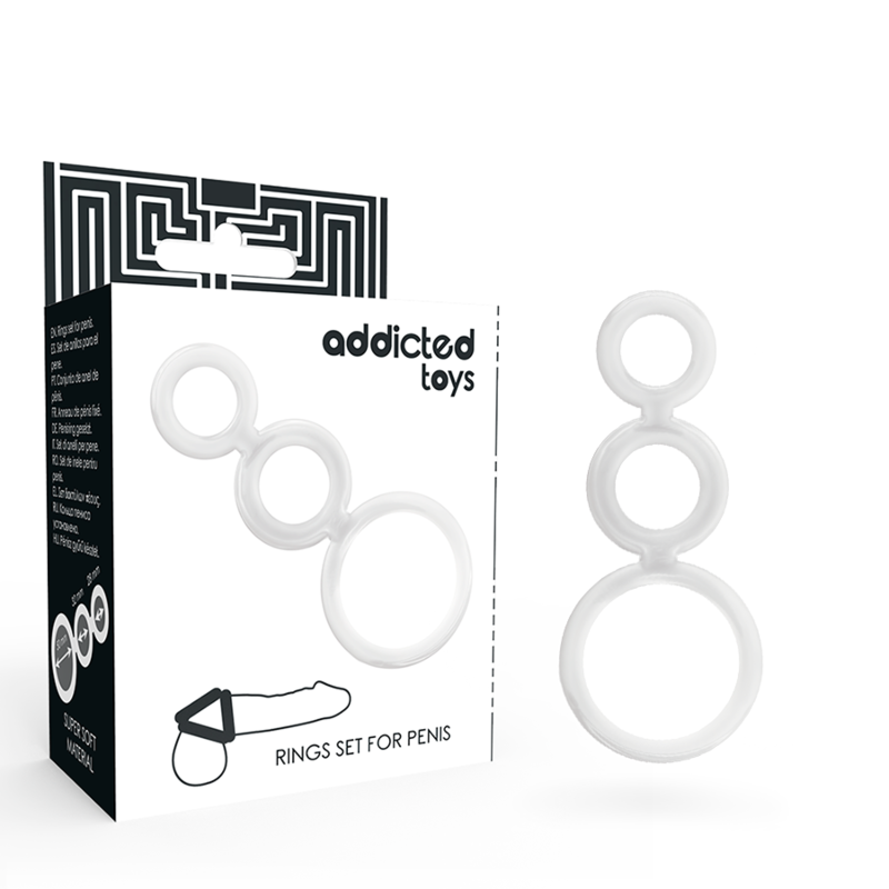 Addicted Toys - Set Inele pentru Penis Transparent 5 img 144875 8031d3089cfb5ee87fb409a397af5a98 1