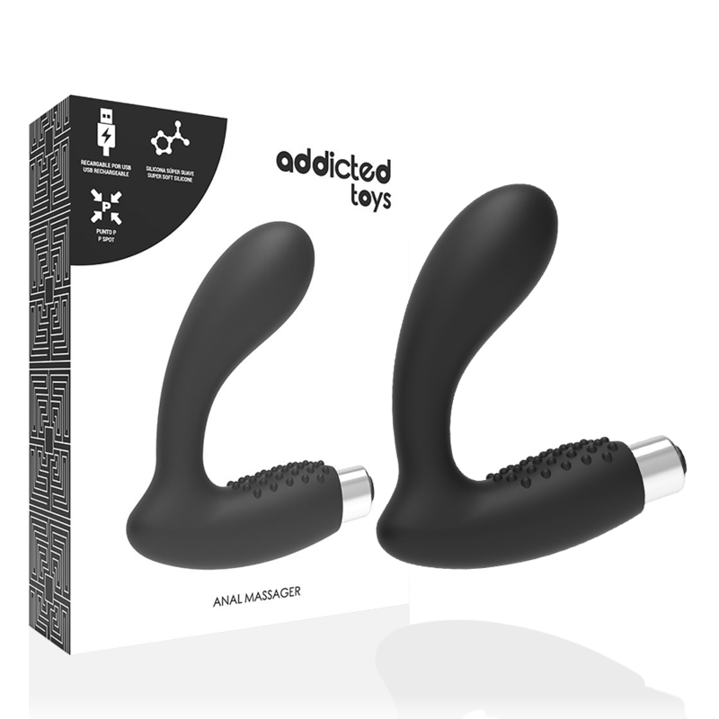 Addicted Toys - Vibrator Prostatic Reîncărcabil Model 5 - Negru 6 img 144881 dad1608bf49893774708715350e02443 1