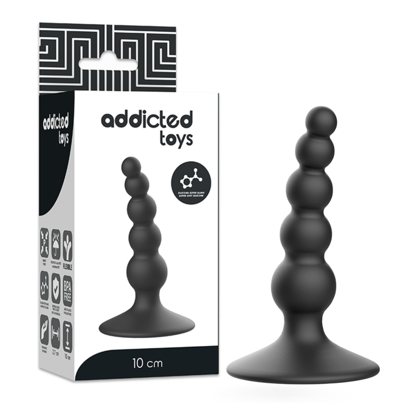 Addicted Toys - Plug Anal Sexual 10 cm Negru 6 img 144884 88668551c209bbbb21019a28c089c083 1
